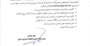 نحوه ثبت نام انتخابات دهمین دوره شورای مرکزی
