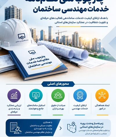 چارچوب ملی نظام‌نامه خدمات مهندسی ساختمان تدوین شد