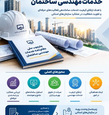 چارچوب ملی نظام‌نامه خدمات مهندسی ساختمان تدوین شد